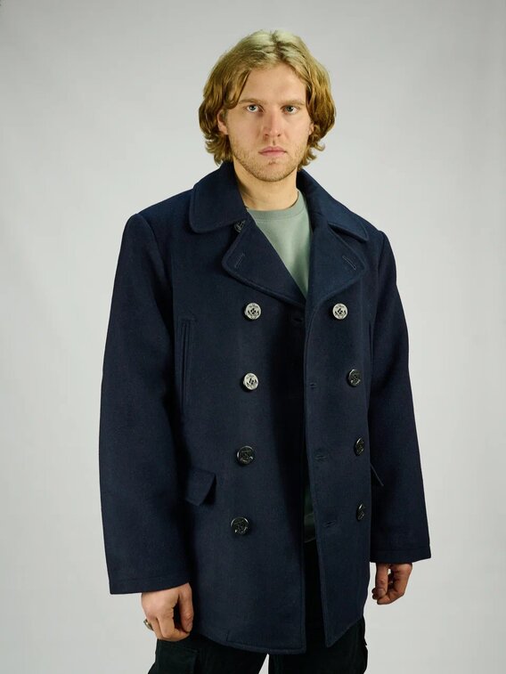 Морской бушлат Peacoat (Long)синий Foersverd