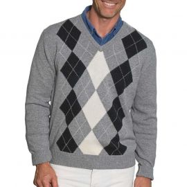  Свитер L/w Vee Neck Argyle Woolmark, фото 1 