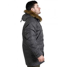 Зимняя аляска N-3B Slim Fit Gray Chameleon, фото 2 