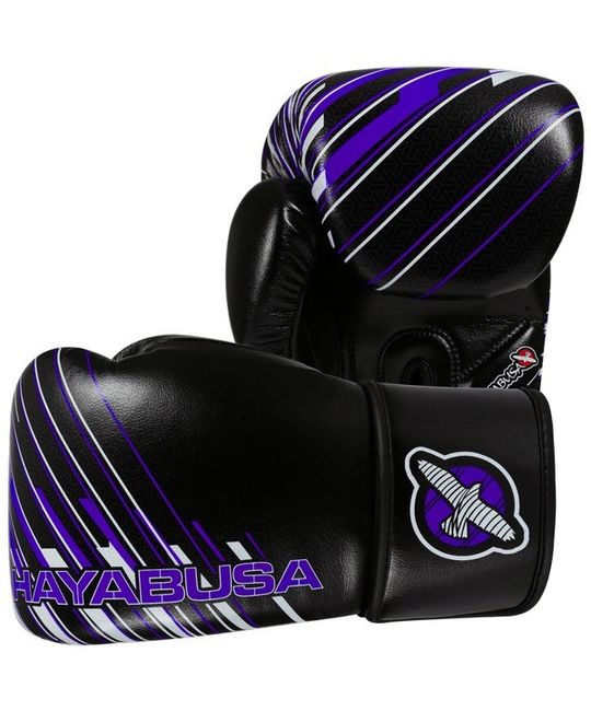  Перчатки боксерские Hayabusa Ikusa Charged 10oz Black/Purple, фото 1 