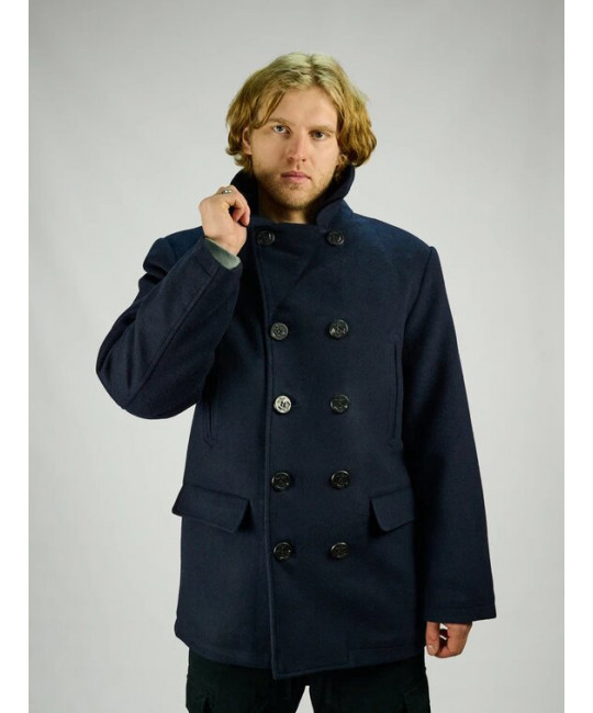  Морской бушлат Peacoat (Long)синий Foersverd, фото 3 