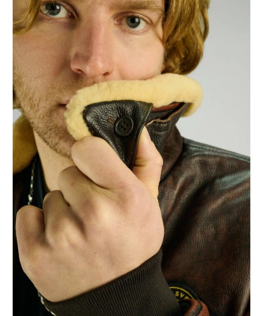  Мужской кожаный пилот Red Tornado Foersverd, фото 17 