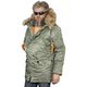  Аляска N-3B HUSKY SlimFit Green Apolloget, фото 3 