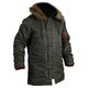 Зимняя аляска N-3B Slim Fit Olive Chameleon, фото 5 